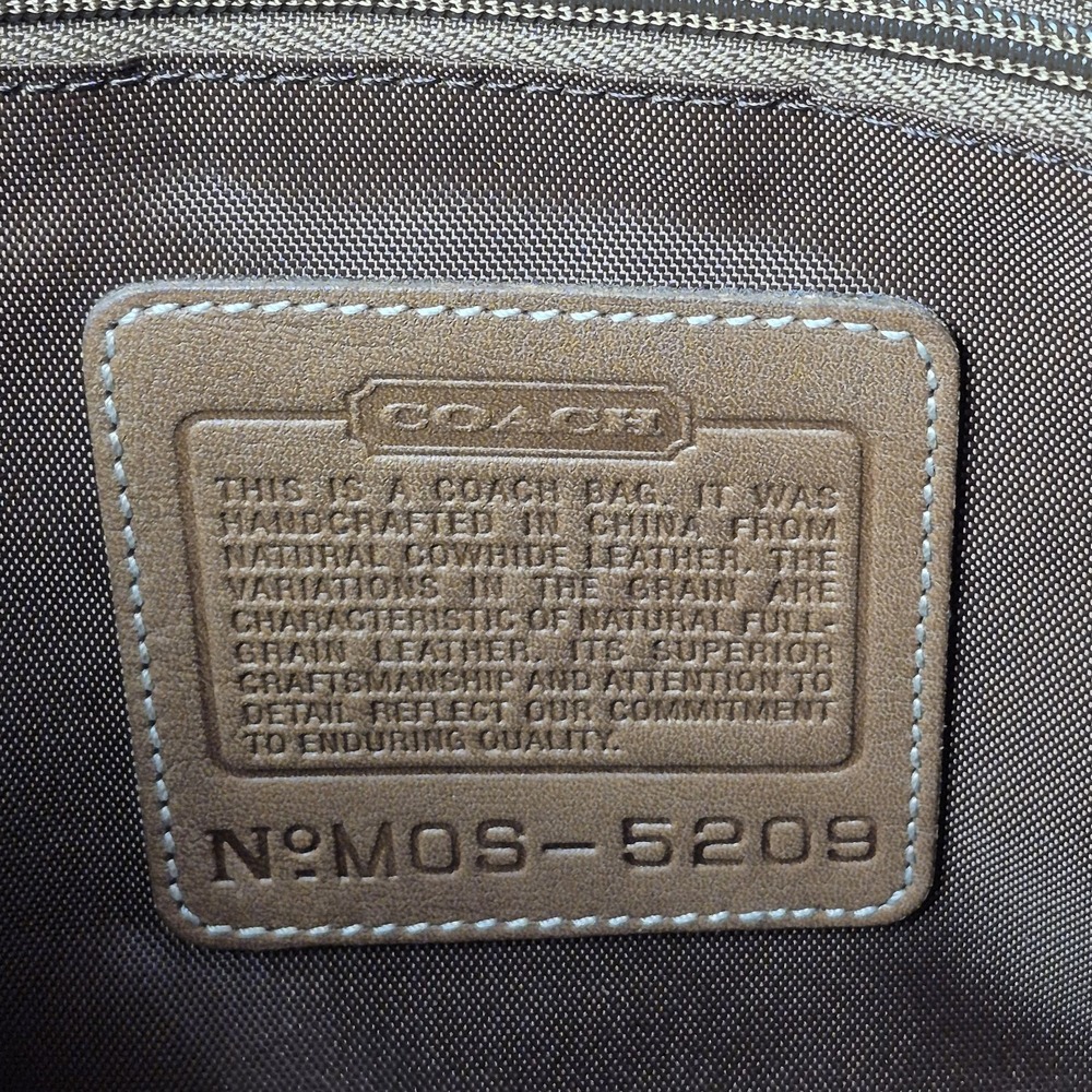 VTG Coach Legacy Leather Laptop Tote Bag Style‎ 5209 British Tan Unisex - Picture 4 of 8